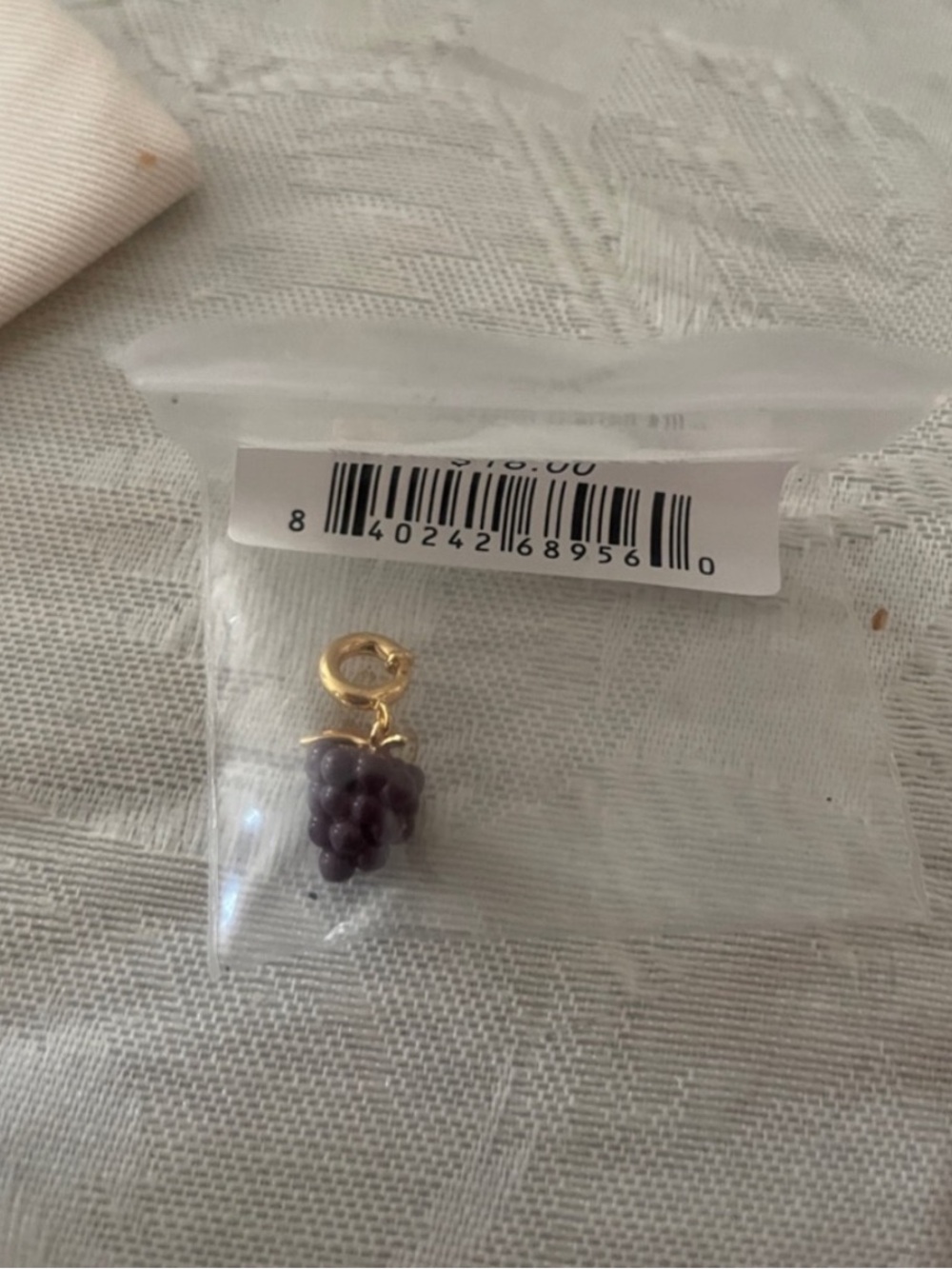 Little Words Project  Bunch of Grapes Charm